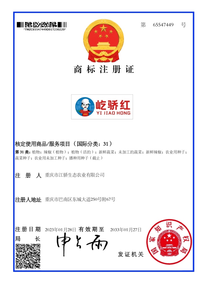 专业培育各种辣椒种苗和蔬菜种苗，注册商标质量保障