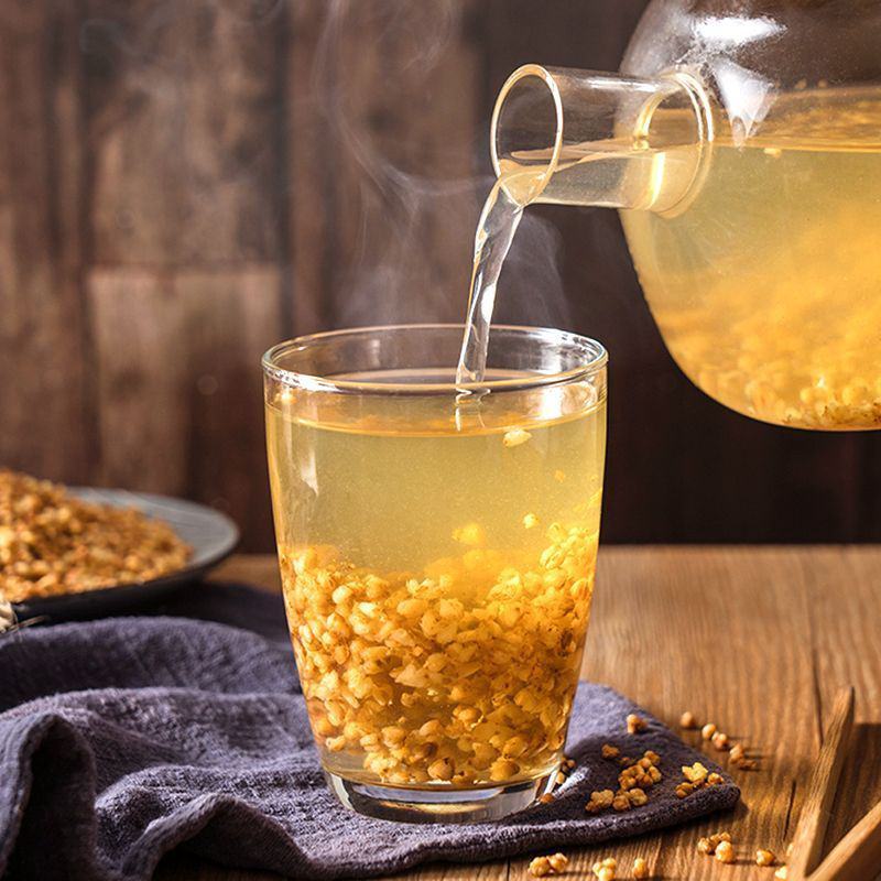 黄苦荞茶5斤荞麦茶全胚芽茶四川大凉山原味麦香饭店散装包邮