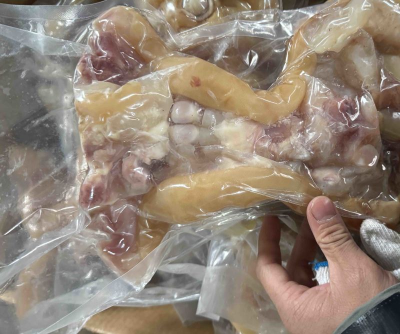 全熟牛蹄带火烧毛牛腿带筋全国冷藏运输牛蹄