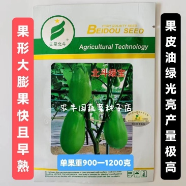 茄子种子北斗绿宝茄子种子果形大果皮油绿光亮高产早熟青茄子
