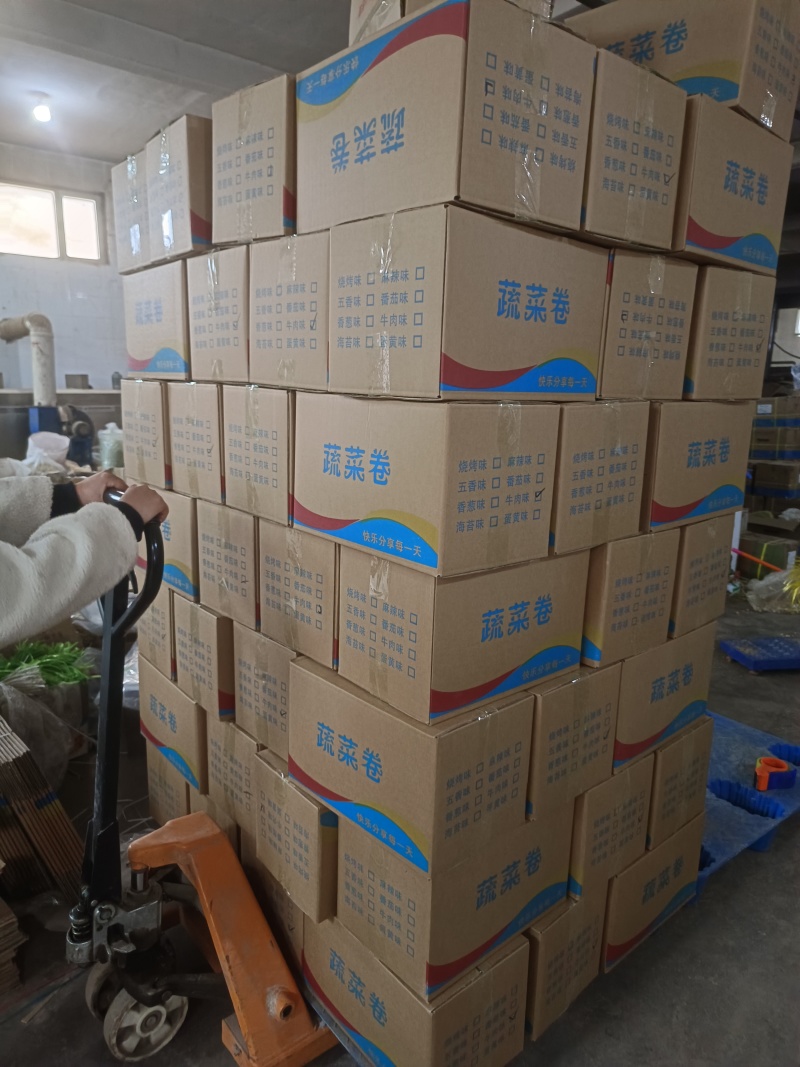 工厂直发一手货源，休闲食品蔬菜卷，小零食多种口味，质量保证