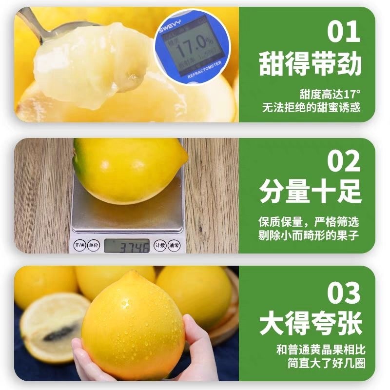 云女版纳冬蜜牛奶黄晶果新鲜黄金果批发顺丰包邮热带果