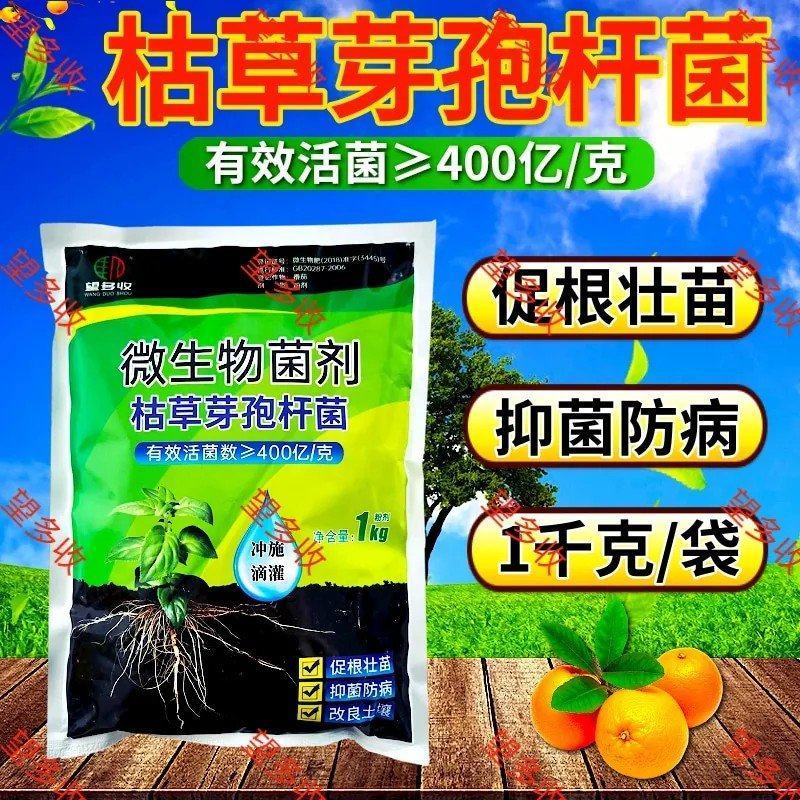 400亿枯草芽孢杆菌抗板结增肥活菌一包2亩地1000克菌