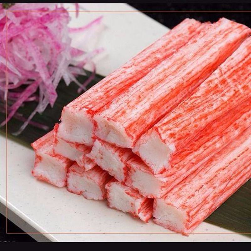 蟹棒蟹柳500g30根寿司料理材料蟹肉棒海鲜火锅食材模拟