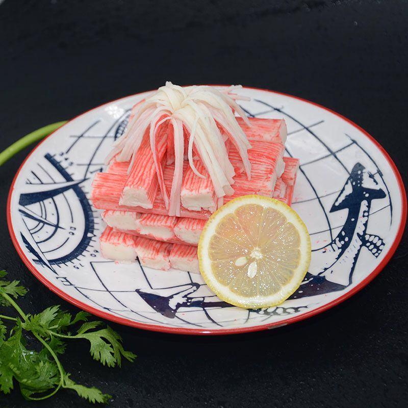 蟹棒蟹柳500g30根寿司料理材料蟹肉棒海鲜火锅食材模拟