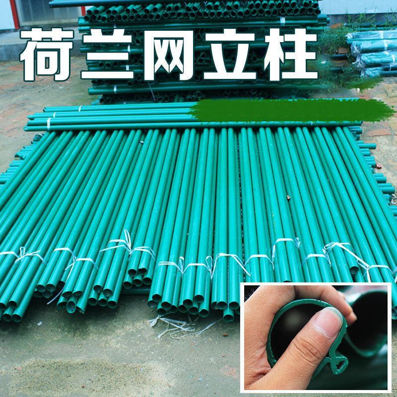 荷兰网立柱铁丝网栏杆杆子燕尾柱刺绳立柱铁立杆支架支撑车间