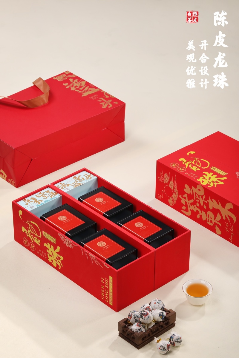 陈皮白茶独立包装陈年正宗福鼎白茶2015年寿眉龙珠罐装