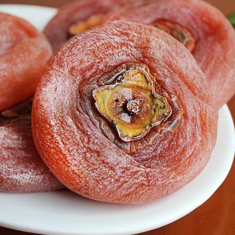 广西恭城特级糖心降霜农家柿饼批发