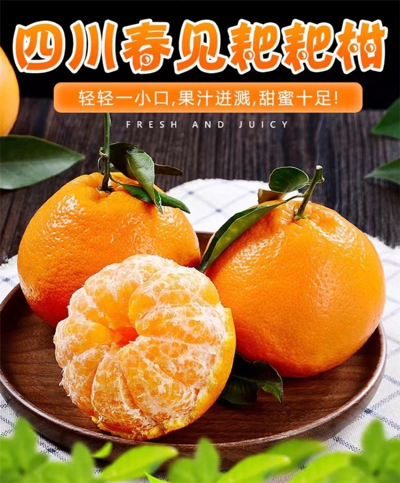 【牛商优选】四川眉山耙耙柑-产地直发-皮薄多汁价格优惠
