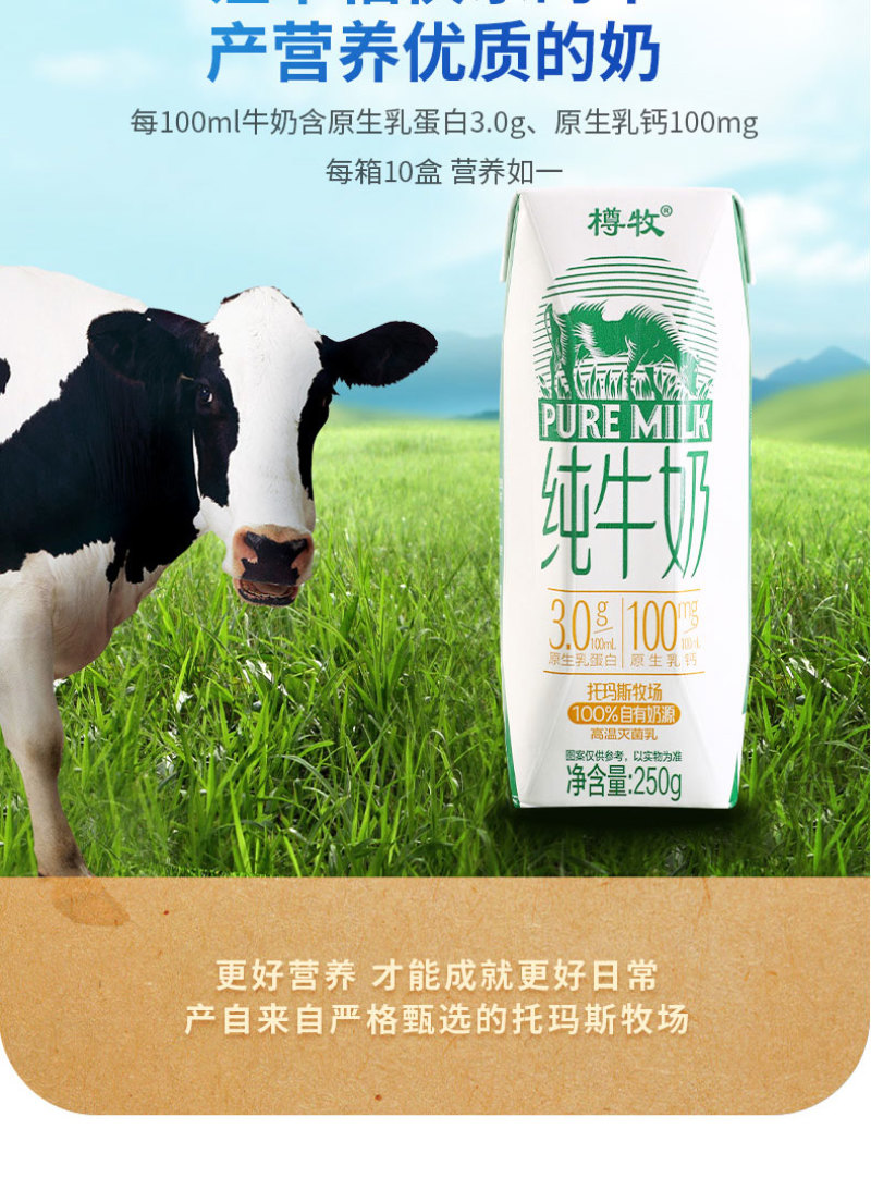 【实力推荐】纯牛奶大支持一件代发电商商超可供货源充足