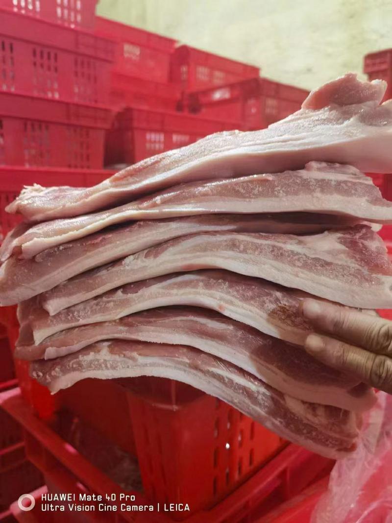 国产肥猪带皮五花肉厂家直发一手货源批发鲜品冻品都有