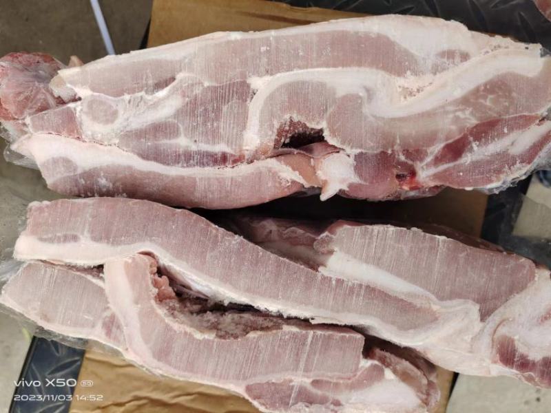 精品国产肥猪五花肉条厂家直发一手货源批发品质保证