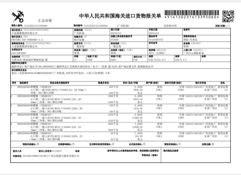 年货主推智利桑提娜硬脆车厘子开场【一件代发顺丰空运】