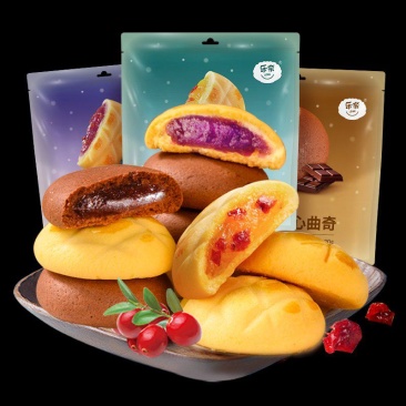 乐奈网红软心曲奇饼干蔓越莓年货零食大礼包早餐小吃批发休闲
