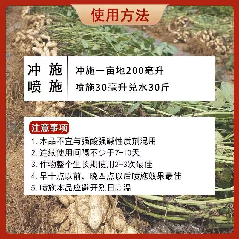 花生下针分杈剂花生增产肥开花多结果多提前下针增加分杈