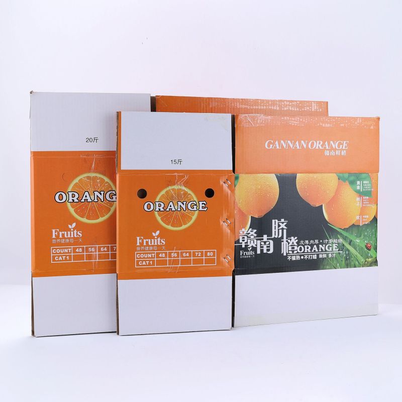 橘子水果包装盒批发用赣南脐橙10斤水果纸箱包装现货厂家直