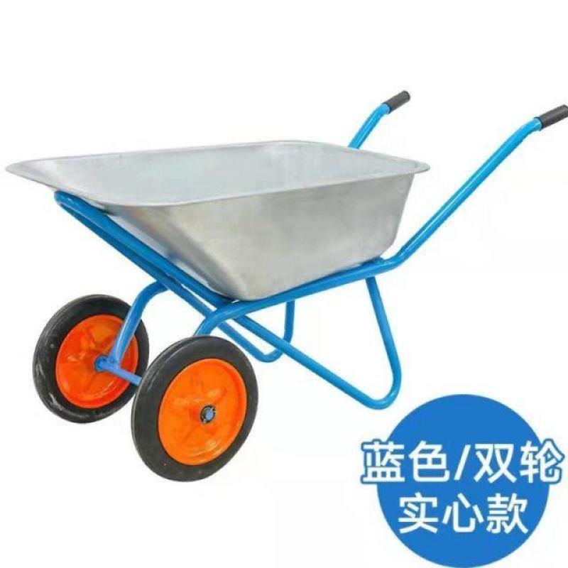 批发独轮车农用工地单轮手推车沙泥土花园建筑垃圾搬运车不包