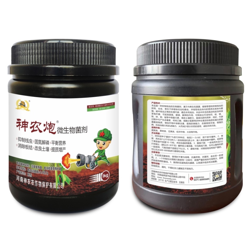 根结线虫专用淡紫紫孢菌胶冻样虫卵双杀根瘤菌病抑菌杀线虫