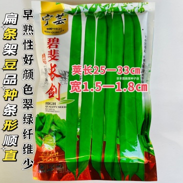 碧斐长剑四季豆种子肩条架豆种子早熟性好颜色翠绿纤维少