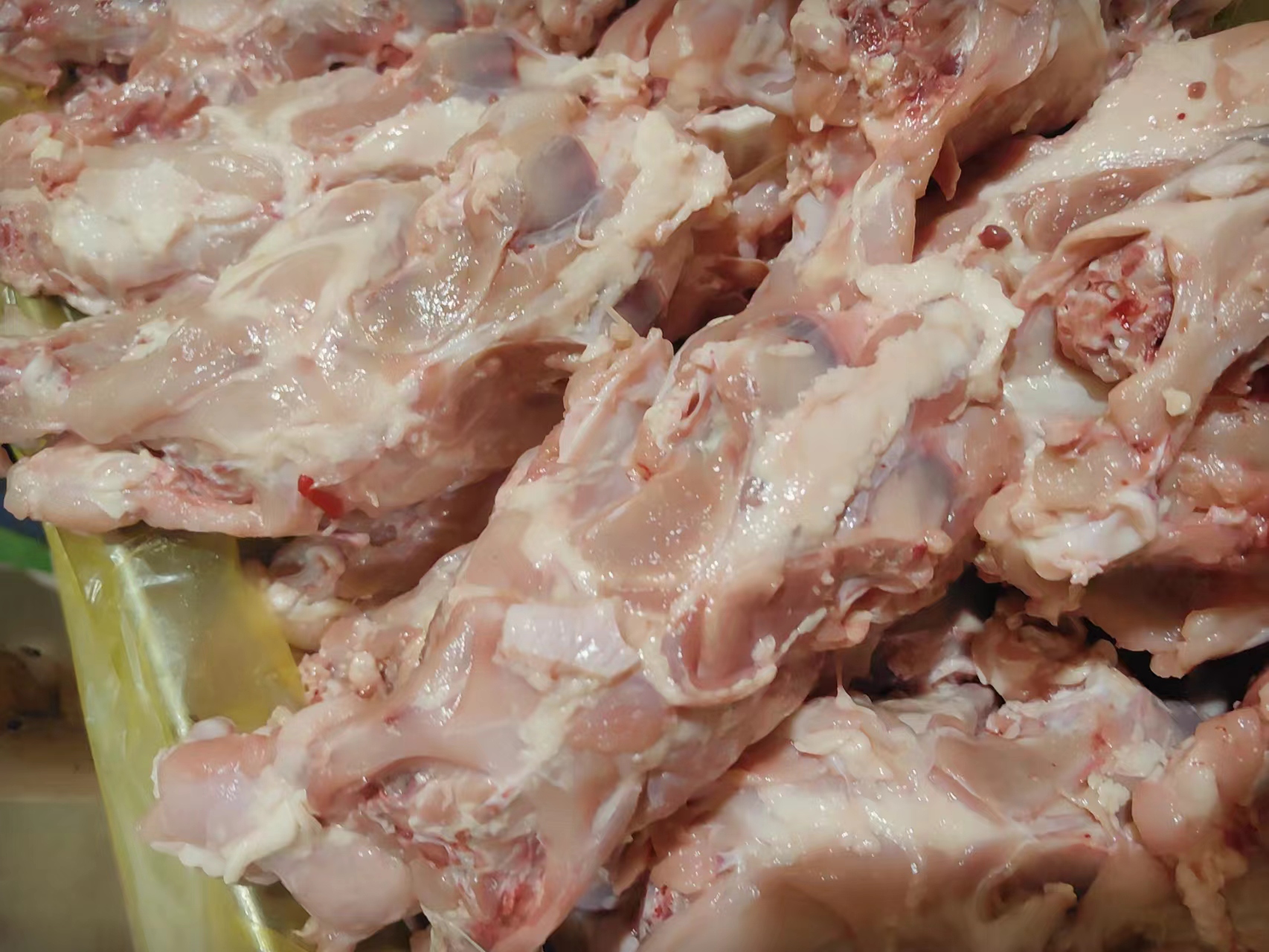 乌鸡焯水过程图