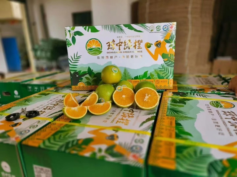 海南琼中绿橙自家果园支持自提，整车，一件代发顺丰快递包邮