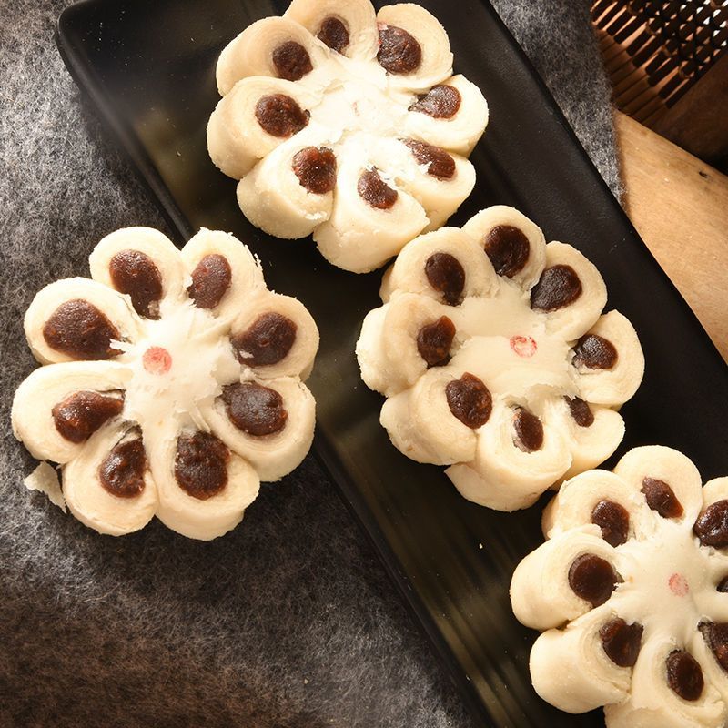 【花卷】八瓣枣花酥传统老式糕点枣泥白皮酥休闲零食下午茶