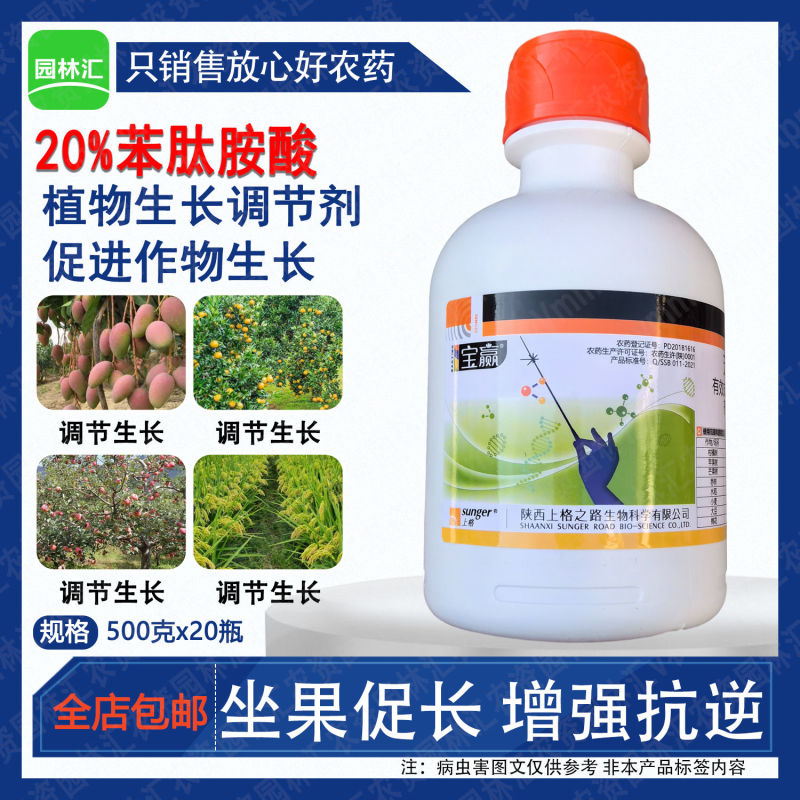 上格之路宝赢20%苯肽胺酸植物生长调节剂芒果苹果水稻坐