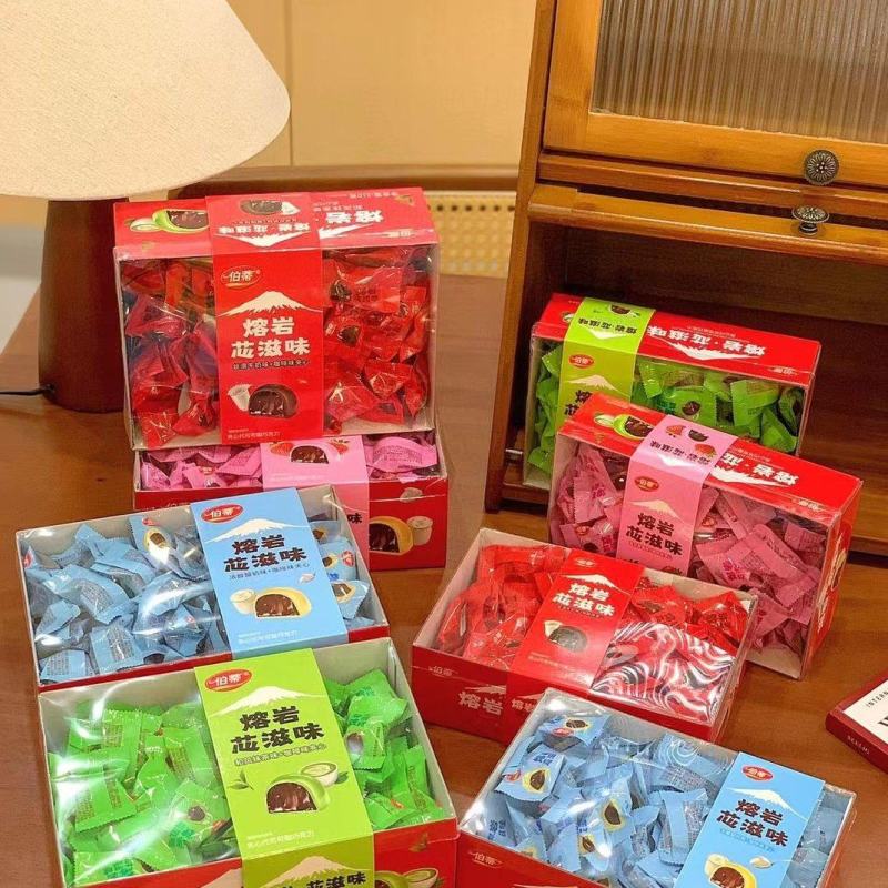 礼盒装巧克力新品伯蒂熔岩芯滋味礼盒装巧克力四种口感