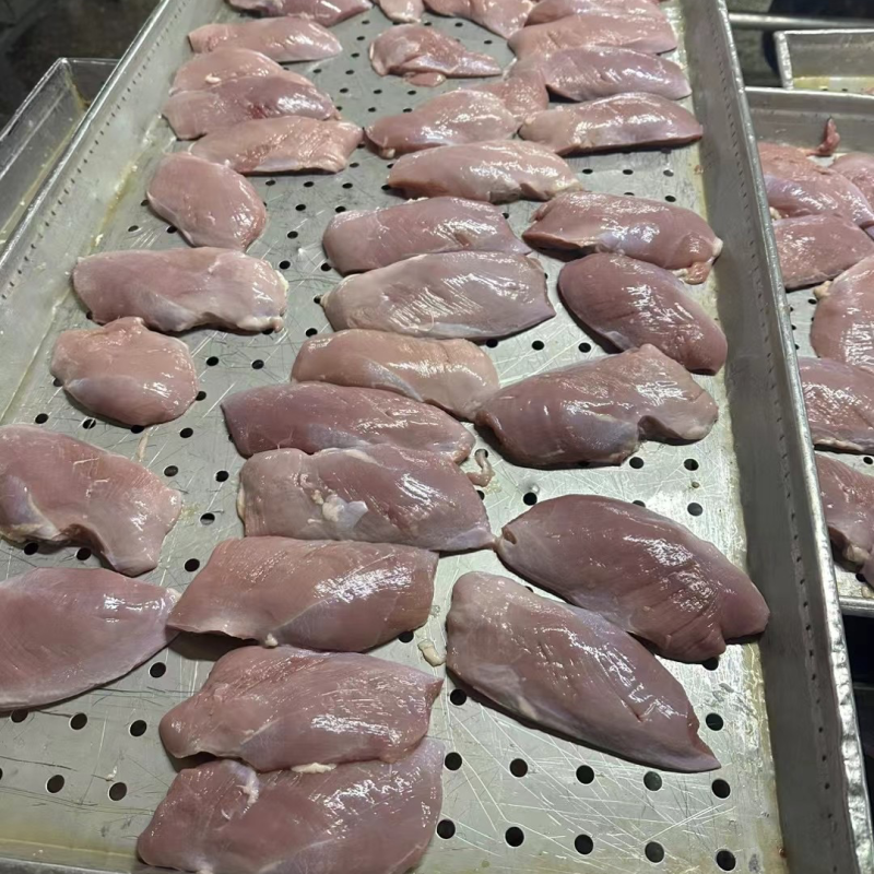 单冻去皮鸭胸肉精修板冻去皮带皮支持定制手续齐全