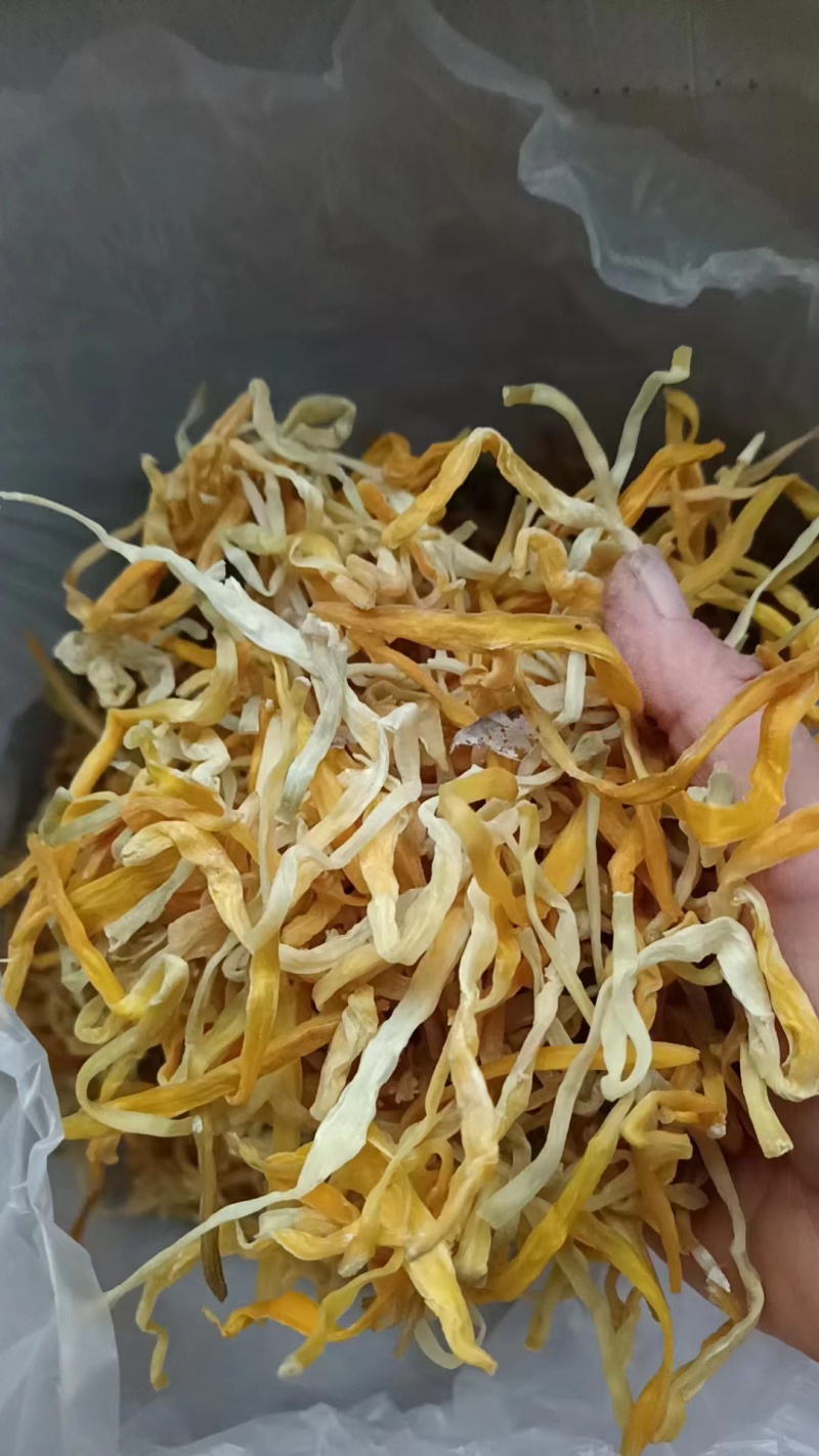 黄花菜，农家自制自晒黄花菜，无任何添加的颜色漂亮黄花菜，
