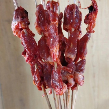烧烤鸡心