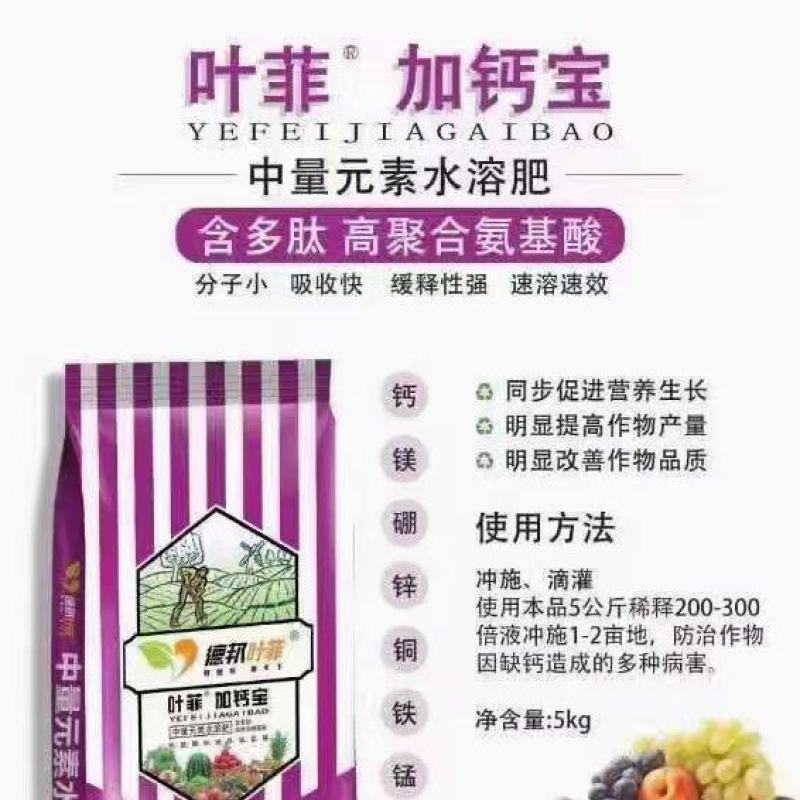 [标题]中量元素叶菲加钙宝-多肽双螯合型(钙镁铜锌硼铁鉬)