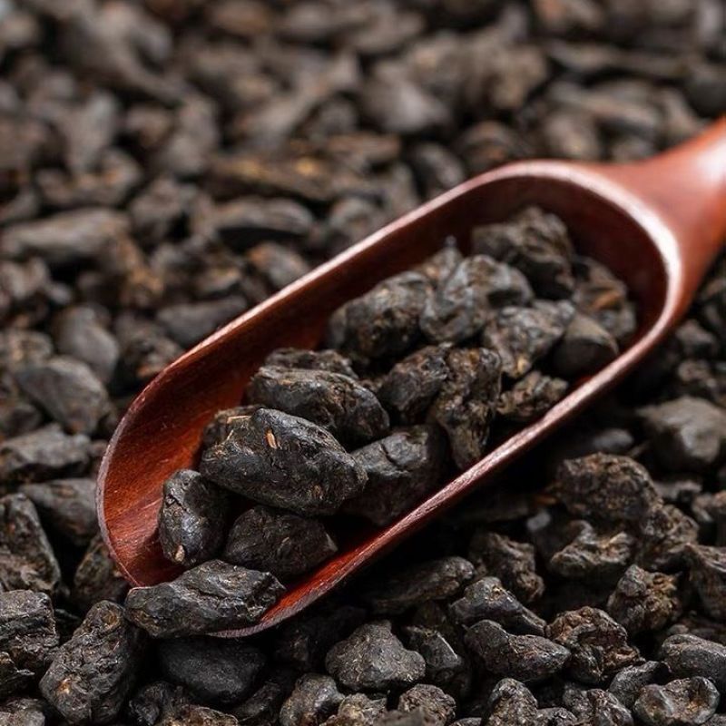 恋凝香碎银子茶茶化石十年陈香普洱茶糯米香熟茶云南勐海普洱