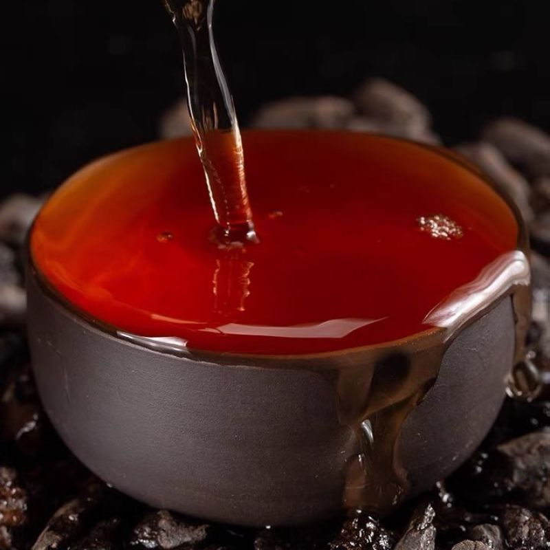 恋凝香碎银子茶茶化石十年陈香普洱茶糯米香熟茶云南勐海普洱