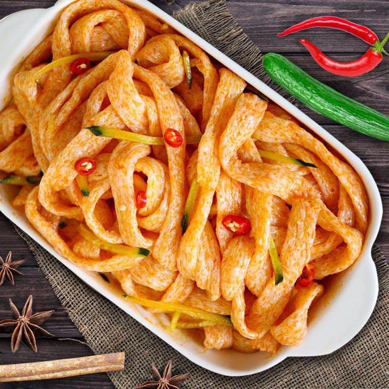 干牛筋面批发纯手工辣条用长面筋凉皮凉拌方便速食河南特产