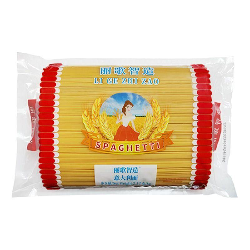 丽歌意大利面商用5斤大包袋装西餐厅配牛排意面低脂速食意面