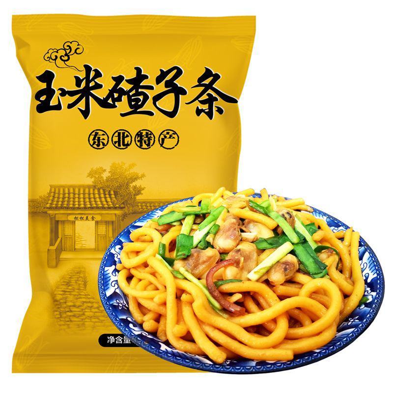 东北叉子条东北特产玉米面条丹东玉米碴子条粗粮低脂鲜酸汤子