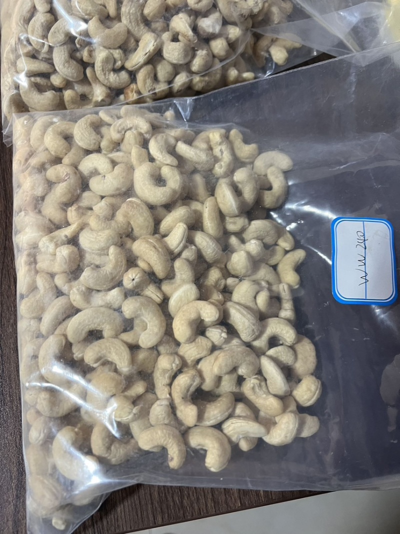 腰果，非洲。未加工，加工后的。源头工厂。
