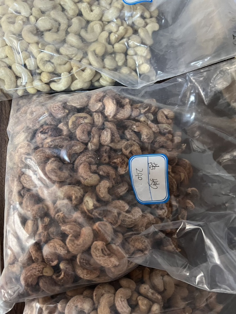 腰果，非洲。未加工，加工后的。源头工厂。