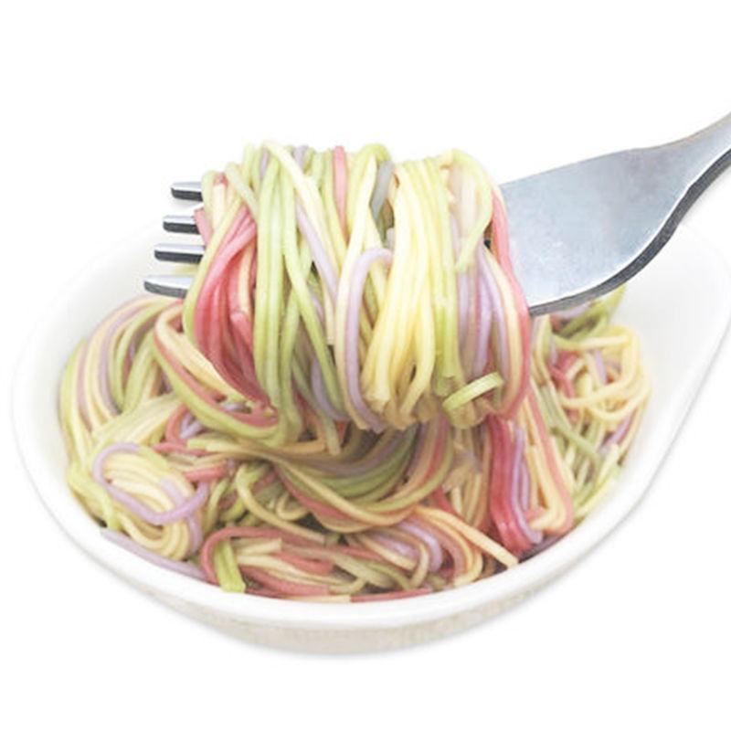 伊麦客五色蔬菜面半干面胡萝卜紫薯菠菜南瓜速煮面火锅面蔬菜
