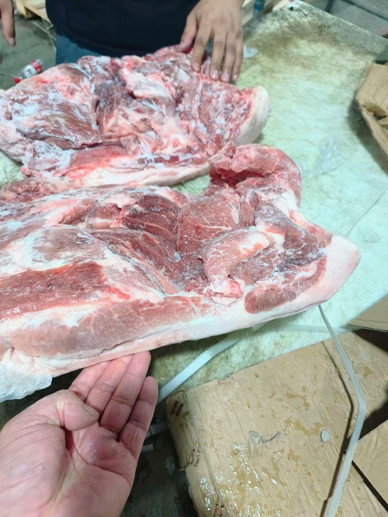 鲜品国产肥猪去皮前腿肉膘二灌肠肉馅鲜品冻品新货