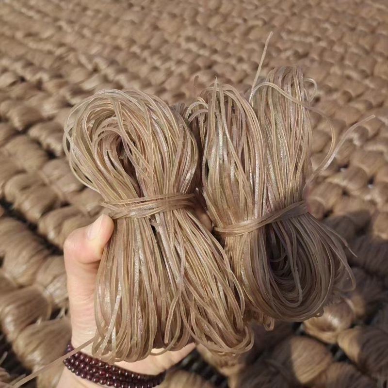 农家手工薯粉【红薯粉条】粉条手把手教你炒客家番薯粉丝
