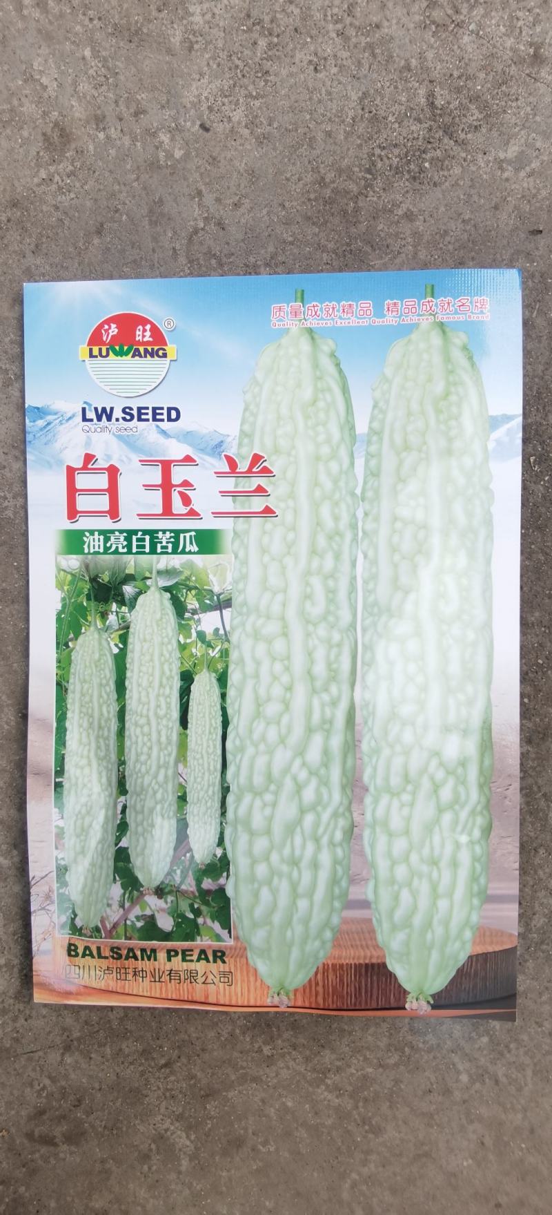 苦瓜种子白玉兰绿白色中长油亮瓜条顺直结瓜早产量高