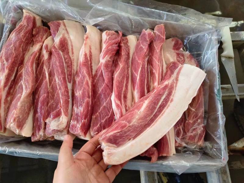 带皮五花肉块五花肉条天天生产新货手续齐全量大价优