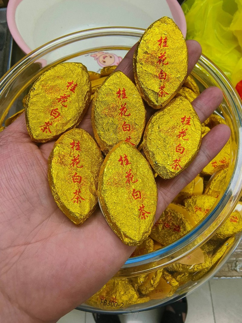 桂花白茶桂花老白茶贡眉茶叶珍藏高山寿眉茶