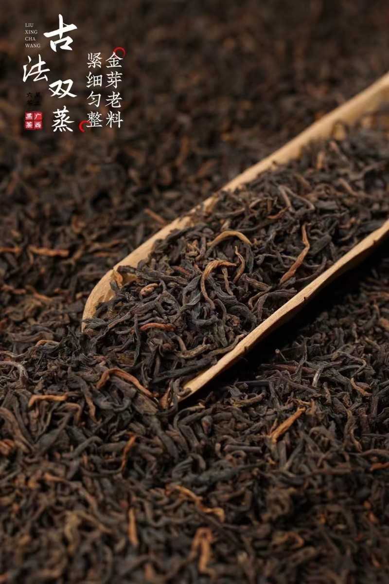 【茶王六堡茶】梧州广西黑茶金花茶2015年