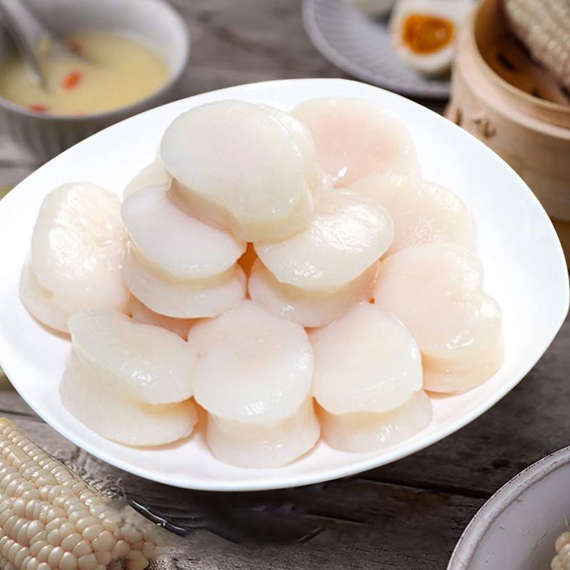 原汁带子肉江瑶贝柱扇贝丁贝柱鲜贝肉手工鲜活现剥