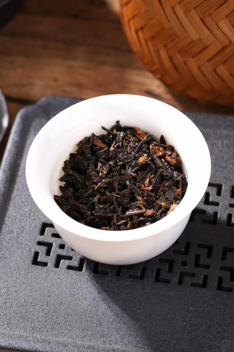 茉莉六堡茶梧州广西六堡茶黑茶熟茶茉莉花茶礼盒500g