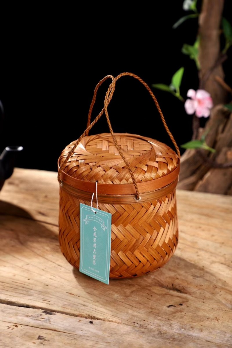 茉莉六堡茶梧州广西六堡茶黑茶熟茶茉莉花茶礼盒500g