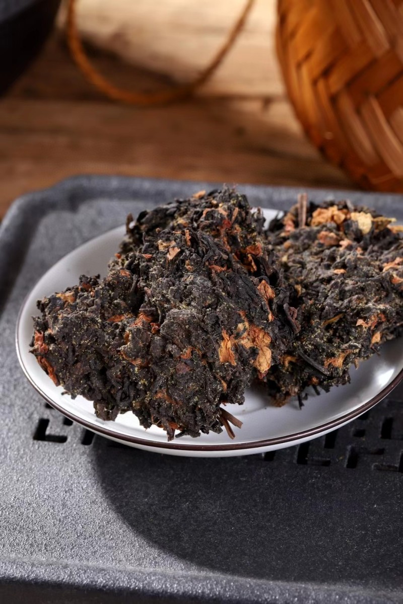 茉莉六堡茶梧州广西六堡茶黑茶熟茶茉莉花茶礼盒500g